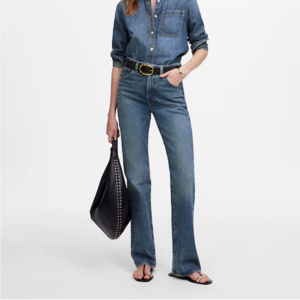 Madewell Relaxed Bootcut Jeans in Concho Wash Petite Sz 27 P NEW